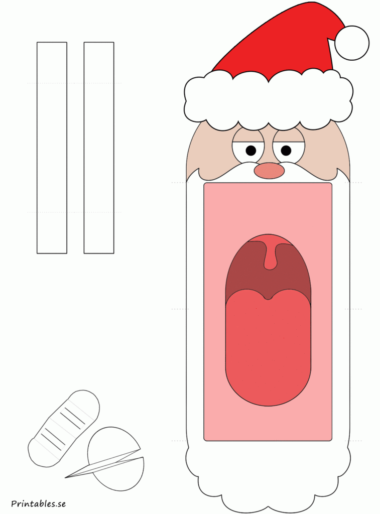 Hand Puppet Santa Claus free Printable 