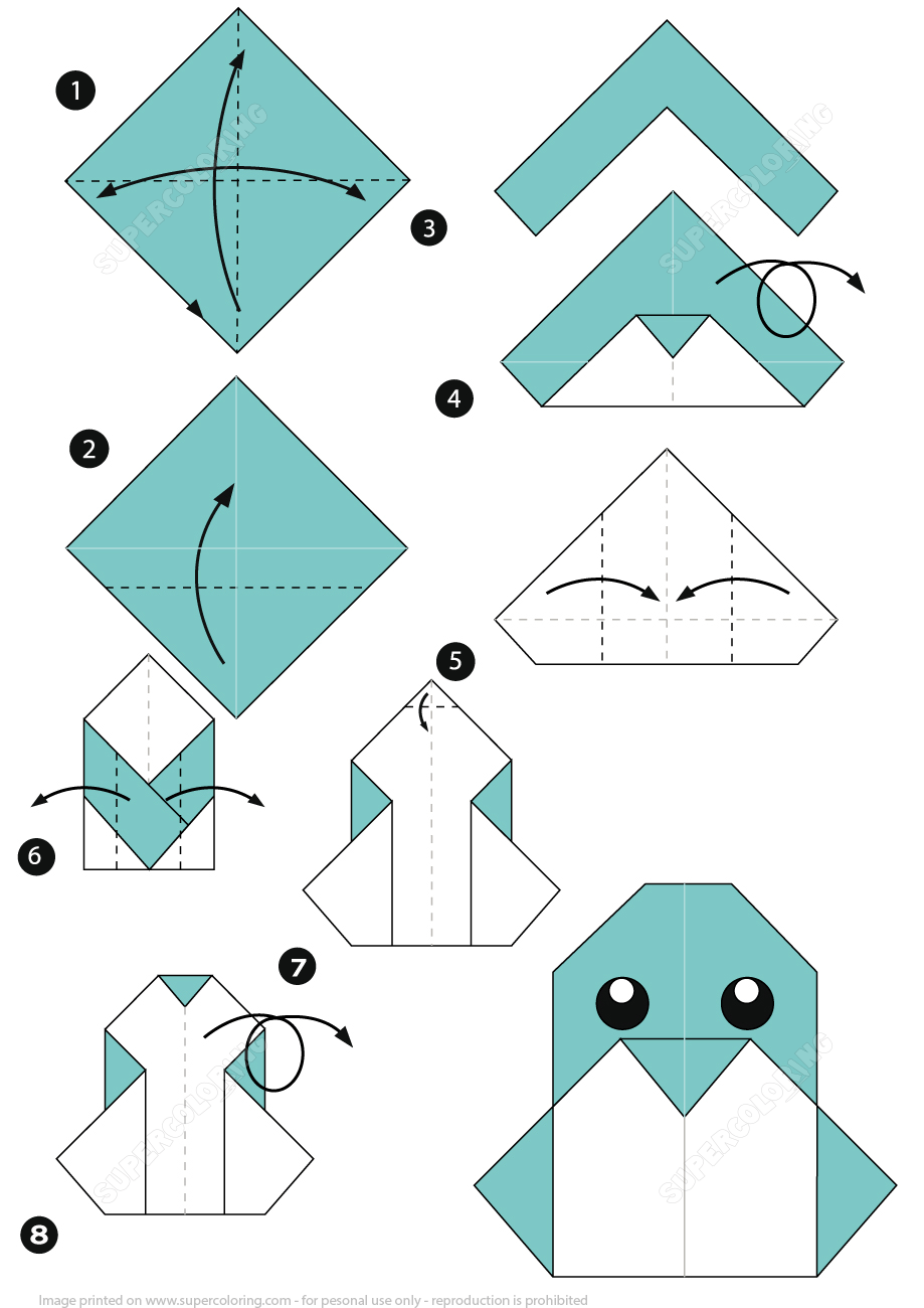 How To Make An Origami Penguin Instructions Free 