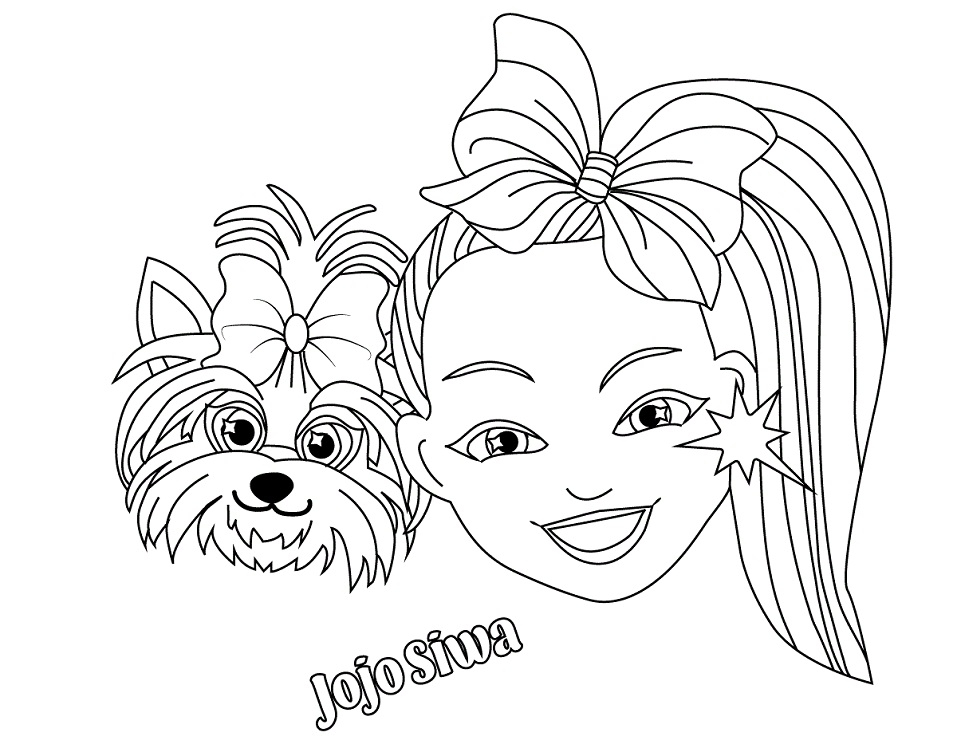 Jojo Siwa 3 Coloring Page Free Printable Coloring Pages 