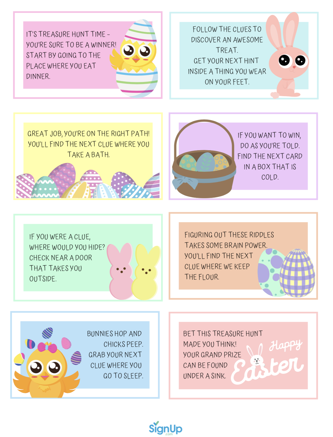 Love This Free Printable Easter Scavenger Hunt At Home 