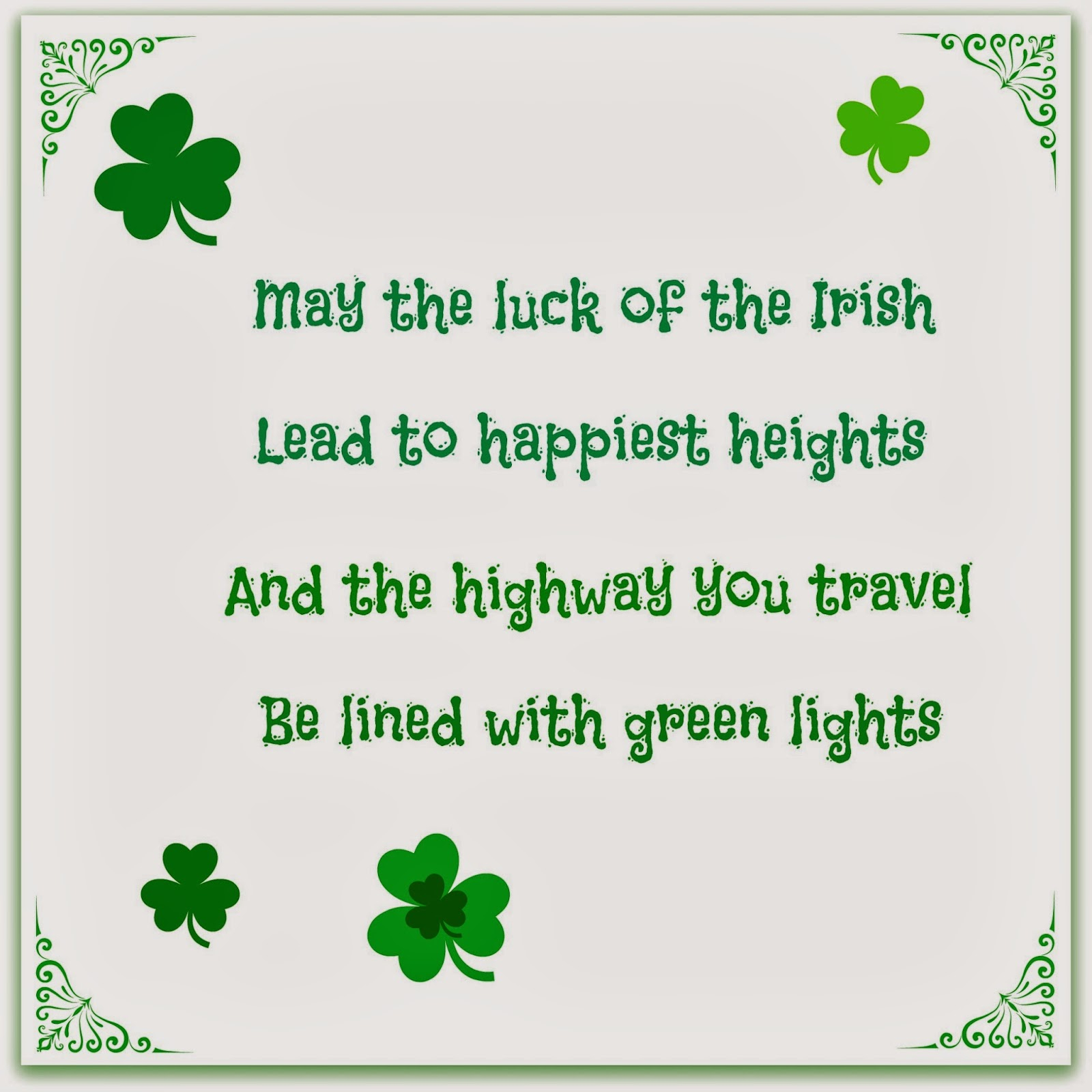 Make It Easy Crafts Free Printable Irish Blessing