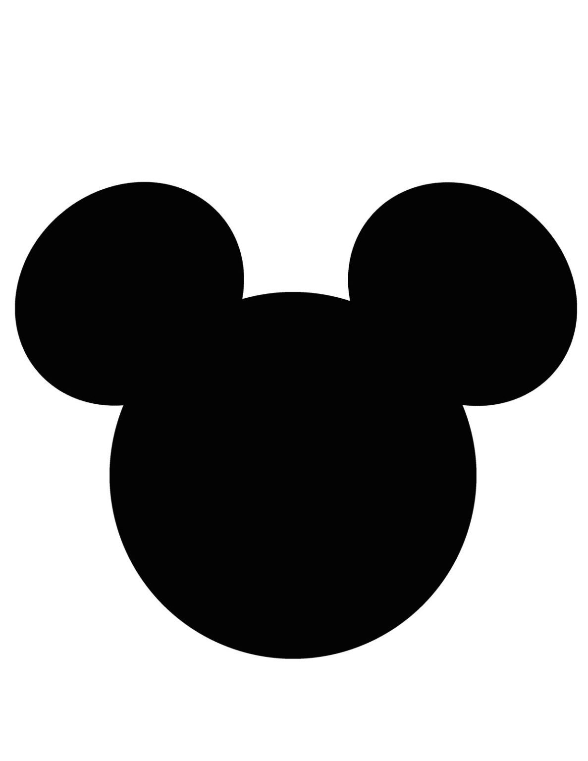 Mickey Mouse Head Template Free ClipArt Best | FreePrintableTM.com