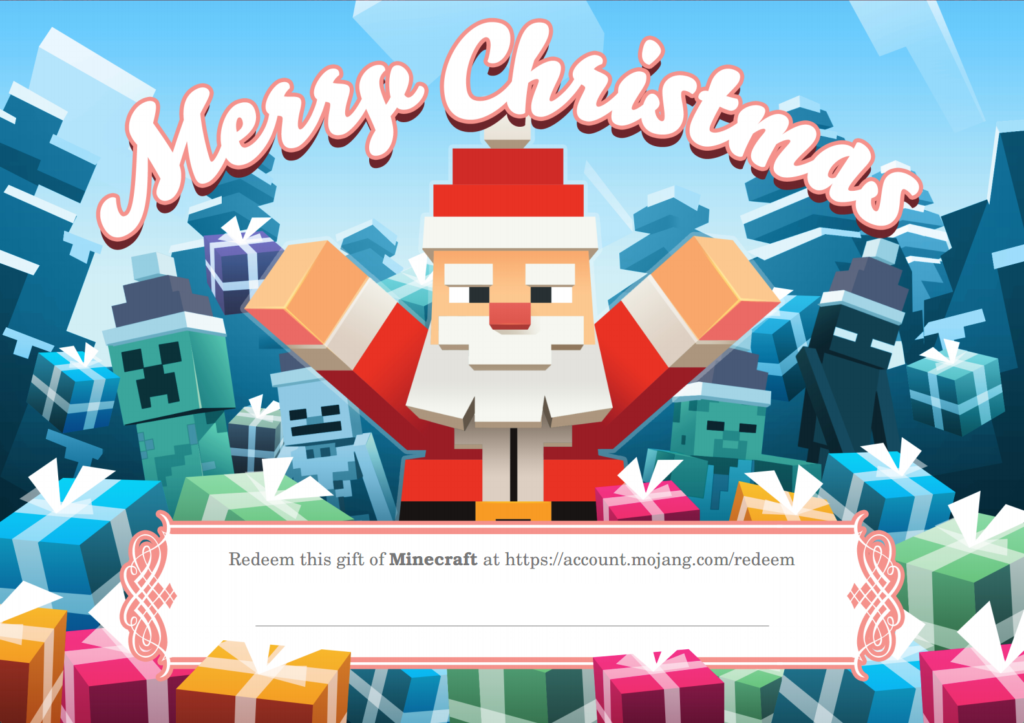 Minecraft Xmas Christmas Jigsaw Puzzles Christmas 