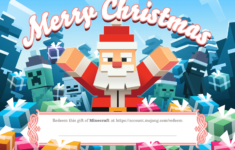 Minecraft Xmas Christmas Jigsaw Puzzles Christmas