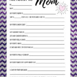 Mother S Day Interview Questions For Kids And Teens This Awesome Fun