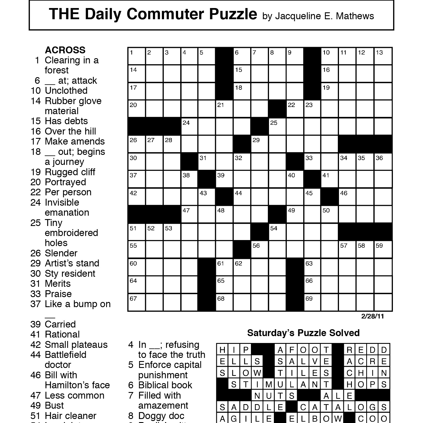 Nea Printable Crossword Puzzles Printable Crossword Puzzles