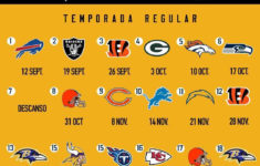 NFL 2021 22 Schedule Calendario De Partidos De Los