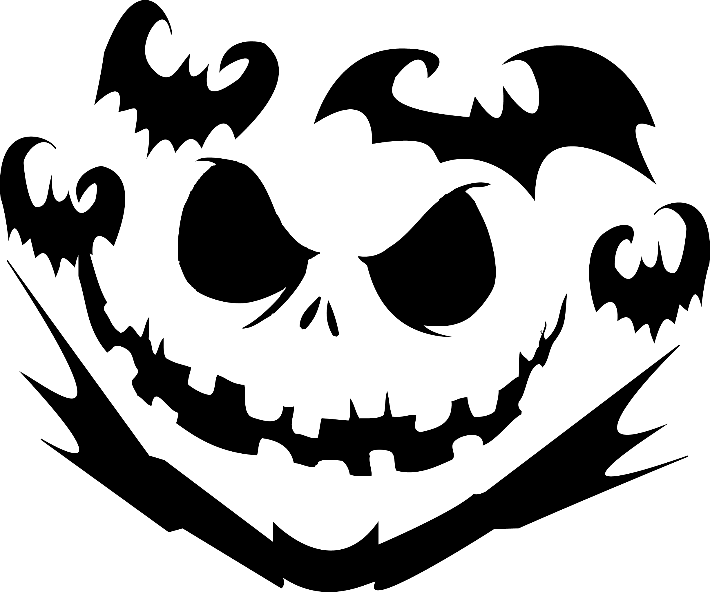 Nightmare Before Christmas Jack Skellington Pumpkin Stencil Pumpkin 