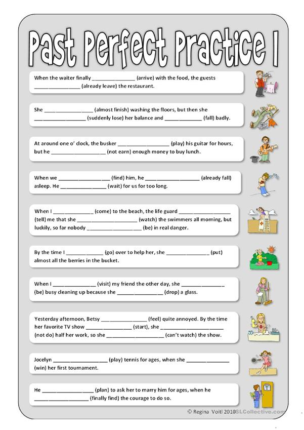 Past Perfect Practice I Worksheet Free ESL Printable Worksheets Made