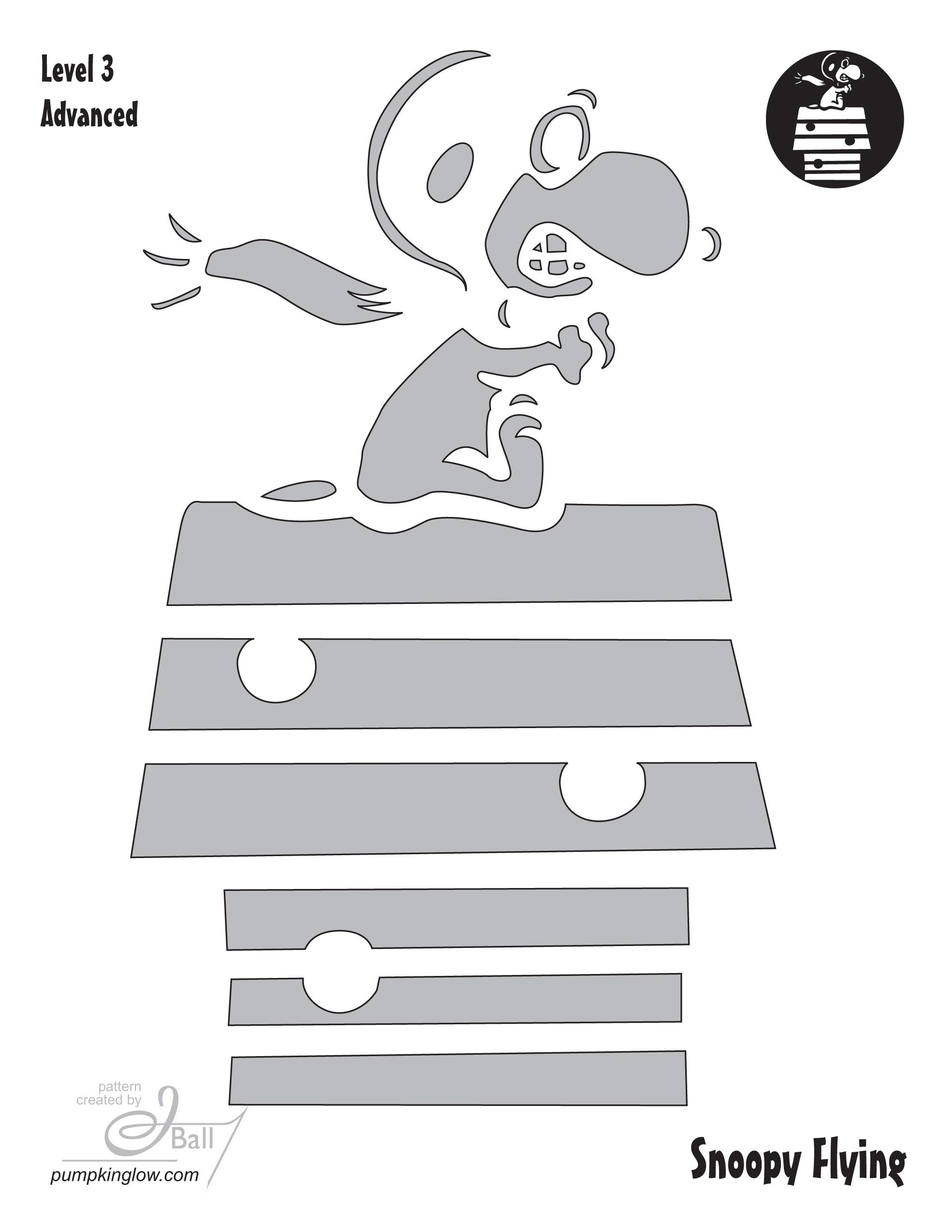 Peanuts Charlie Brown Snoopy Pumpkin Stencil Pumpkin 