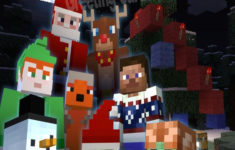 Personalised Minecraft Christmas Card Design 2