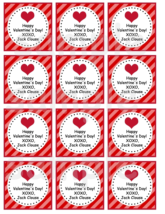 Printable Happy Valentines Day Gift Tags