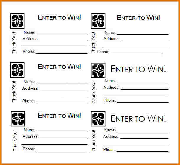 Printable Raffle Tickets Pdf Laustereo