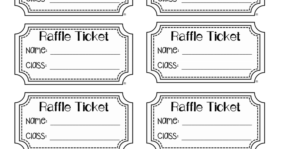 Raffle Tickets pdf Raffle Raffle Tickets Event Activities