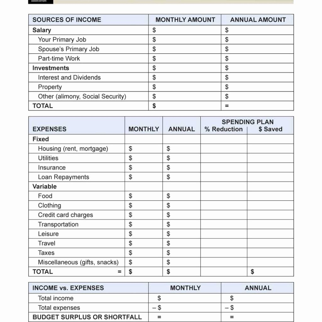 Retirement Planning Worksheet Db excel