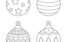 Round Christmas Ornament Templates Printable Pdf Download