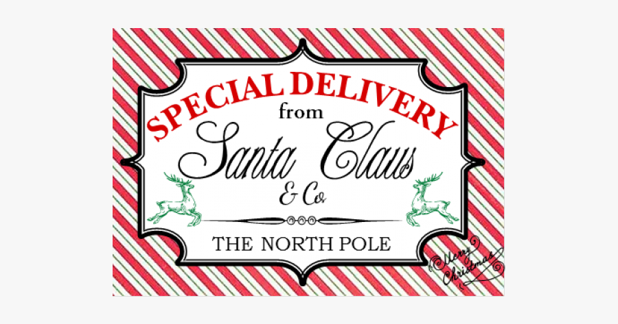 Special Delivery Cliparts Christmas Eve Box Labels To 