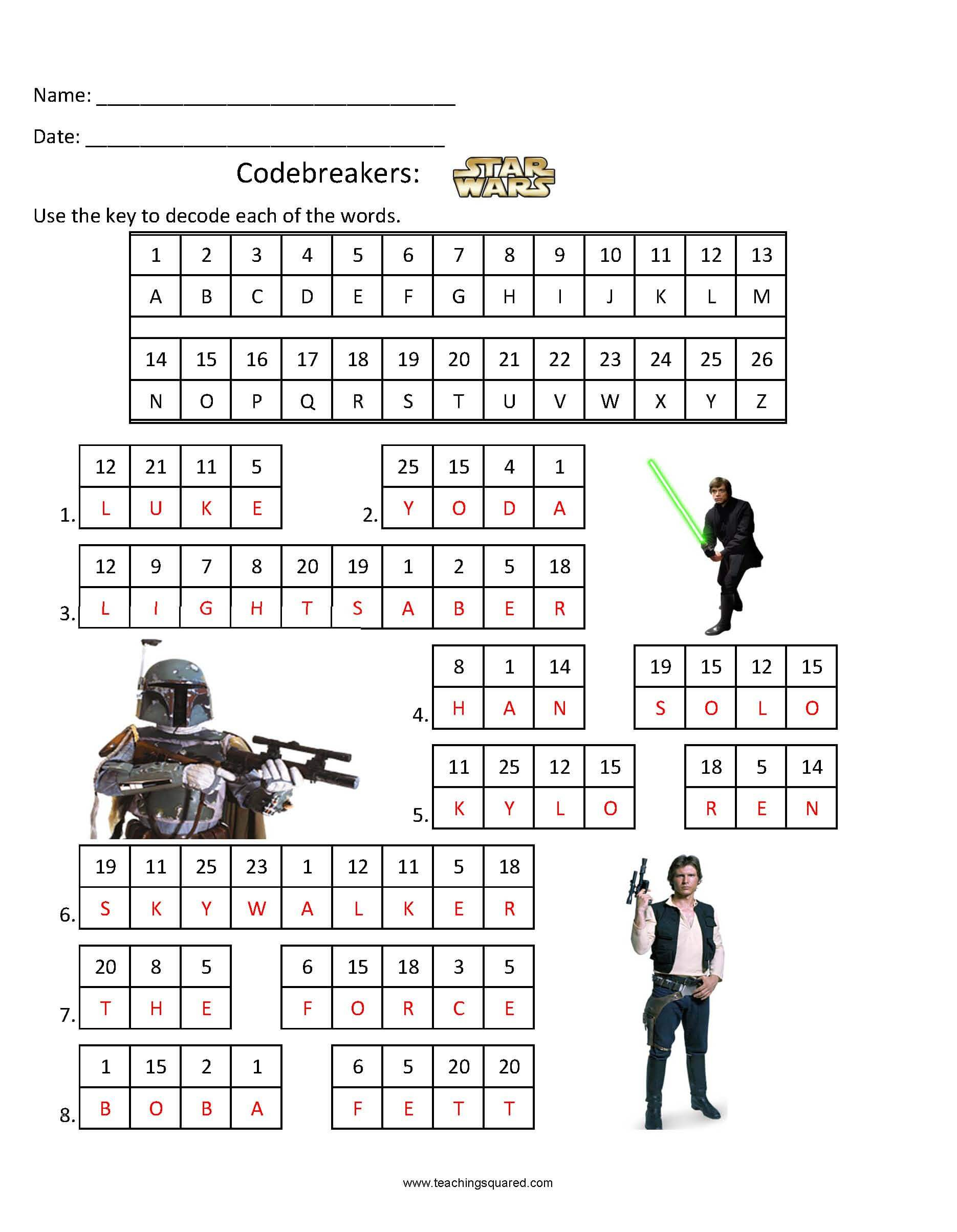 Star Wars Crossword Puzzle Printable Printable Crossword 