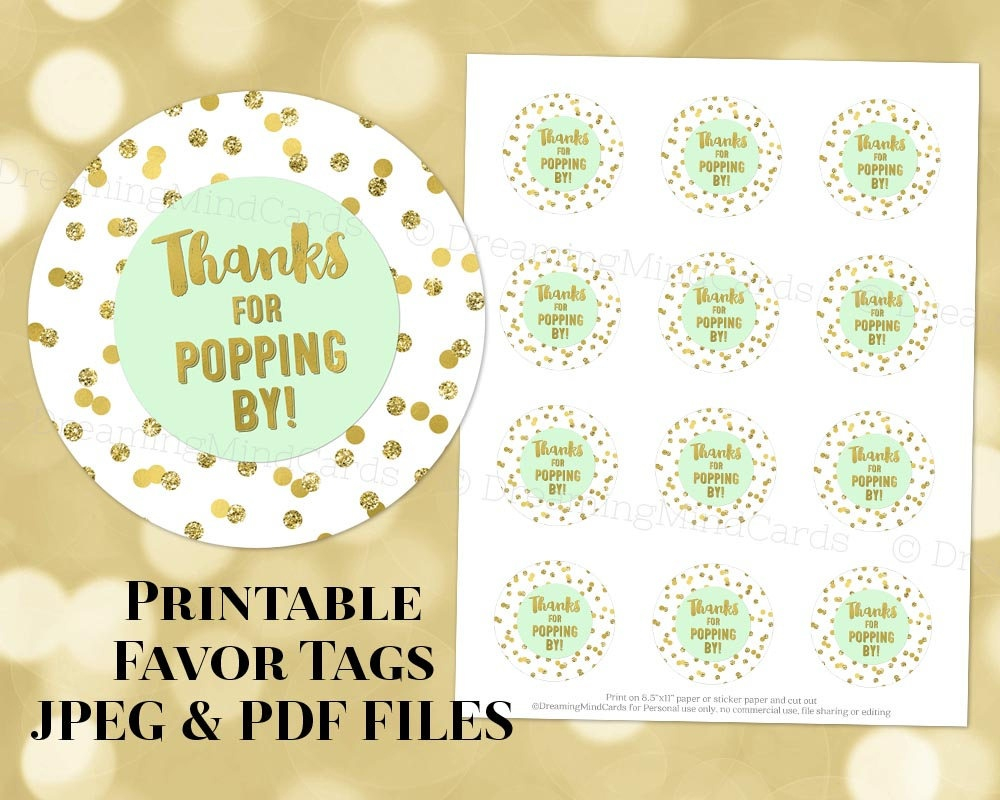 Thanks For Popping By Free Printable Free Printable