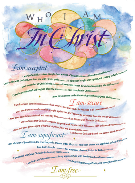 Who I Am In Christ Artistic Print