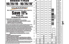 Current Menards Rebate Form