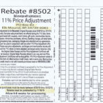 Menards 11 Price Adjustment Rebate 8502 Purchases 9 29 Printable    Menards Save 11 Percent Rebate Form
