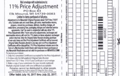 Menards Rebate Adjustment Form