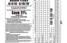 Menards 11 Mail In Rebate Form