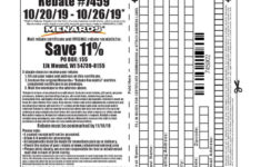 Menards 11 Rebate On Everything Form