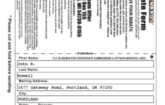 Menards Rebate Offer Form