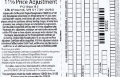 Menards Rebate Form 1970