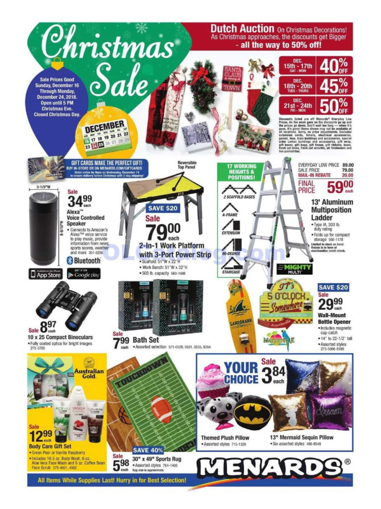 Menards Financing Specials