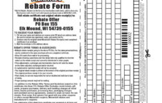 New Menards Rebate Form