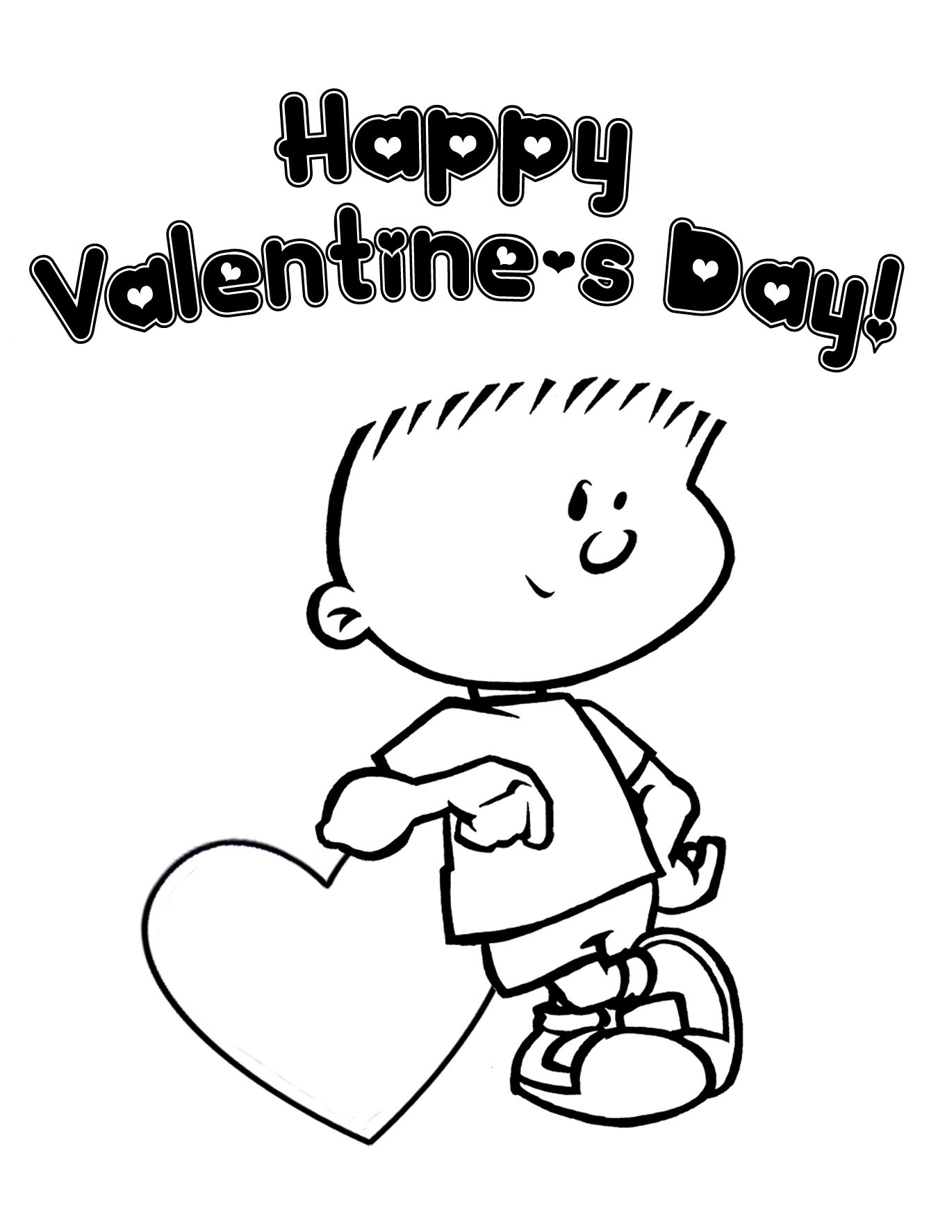 Valentines Day Pictures To Color Printable
