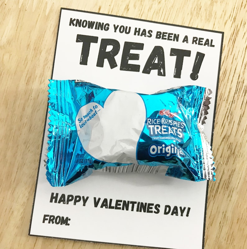 Rice Krispie Valentine Printable
